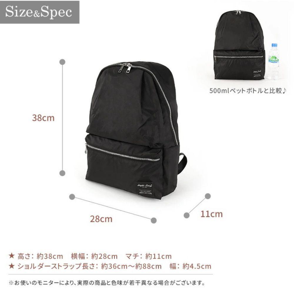 日貨特價|日本樂天微光澤防潑水多功能收納10口袋後背包日用包A4OK-細節圖7
