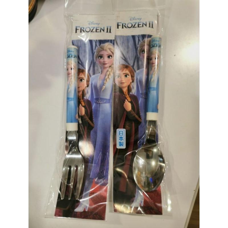 *日貨特價*日本製FROZEN幼童餐具組叉子湯匙 雪寶ELSA-細節圖8