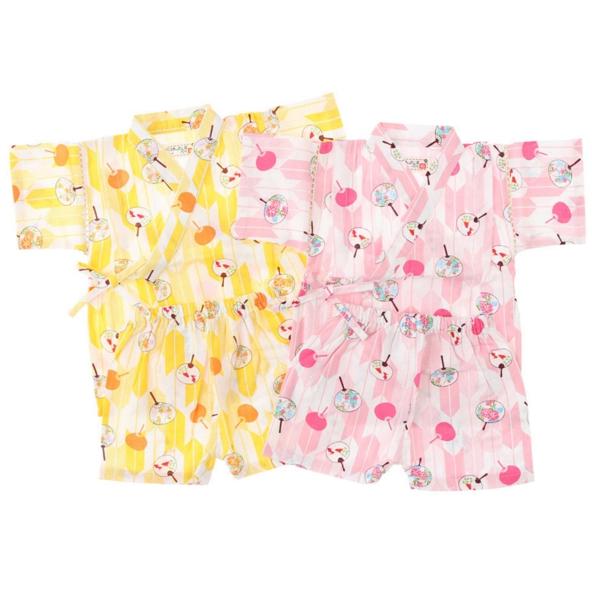 *日貨特價* 日本Azuma 夏日甚平/兒童和服浴衣 夏日扇子70/130 最後特價數量-細節圖2