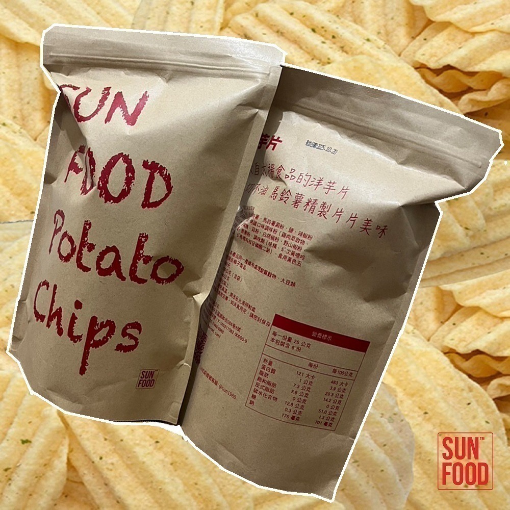 【限時購】SUNFOOD 厚切洋芋片 -烤雞口味(150g/包) 一單限8包 超過8包請拆單-細節圖2