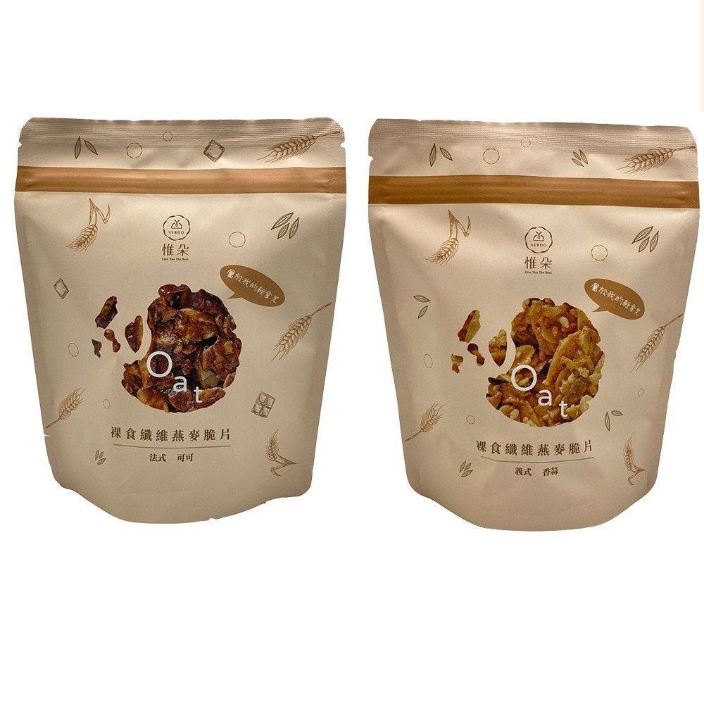 【限時購】太禓食品 裸食纖維燕麥脆餅(義式香蒜/法式可可)多入組-細節圖2