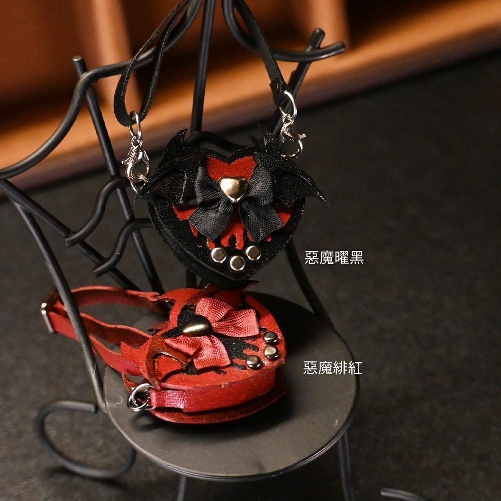 原創∆惡魔哥德愛心鉚釘包∆(需預購)-細節圖6