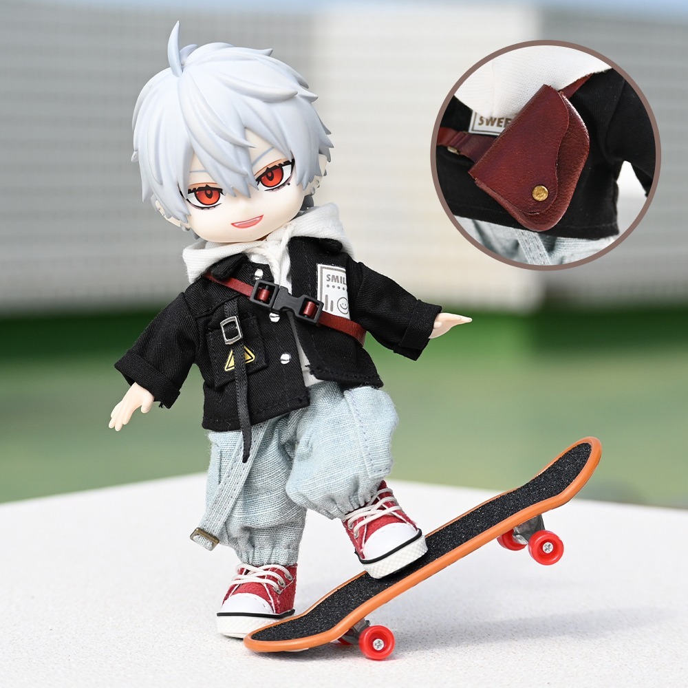 原創∆皮革磁吸斜肩包∆(需預購)-細節圖5