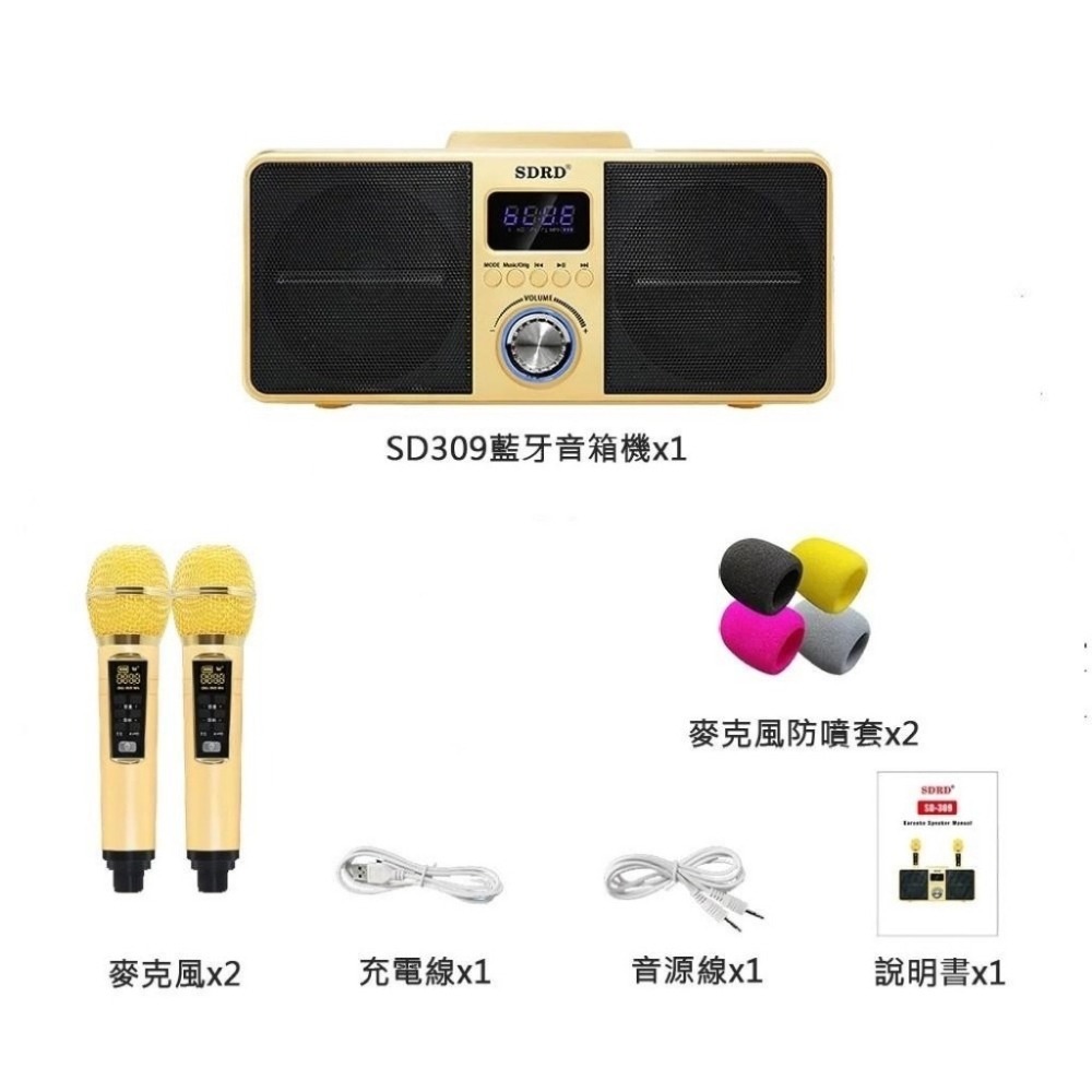 藍芽K歌音箱 K歌神器無線雙人伴唱（贈防噴套）-細節圖2