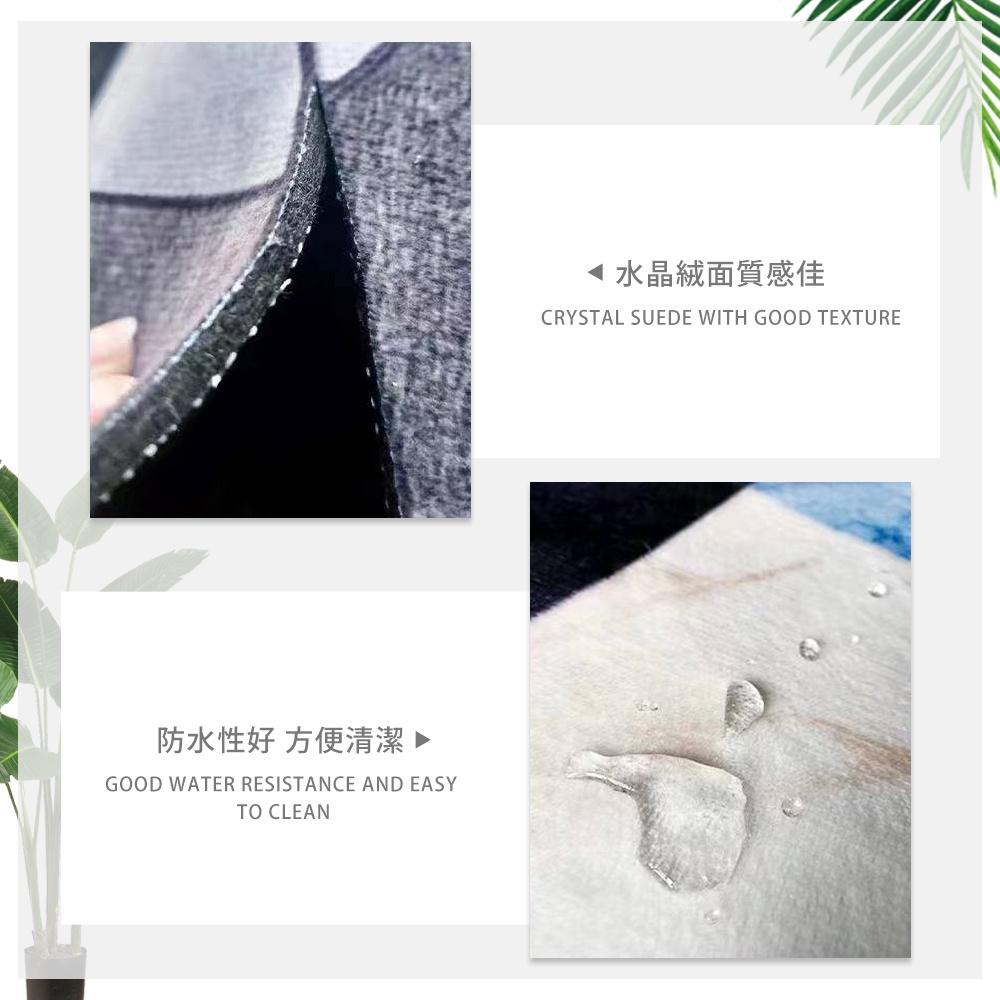 台灣 現貨 快速出貨 免運 ｜ 北歐風簡約水晶絨地毯 140X200CM ( 加大地毯 水晶絨 地毯 止滑地墊 毯 )-細節圖5