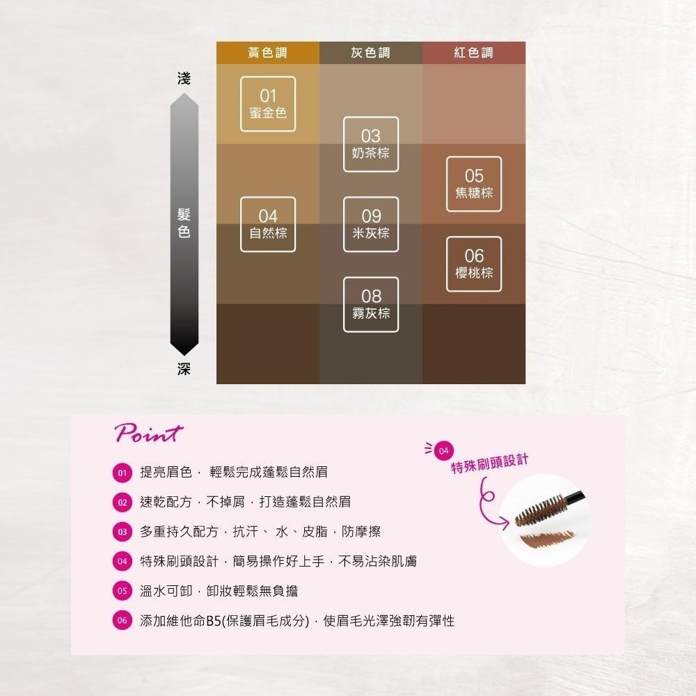 【愛給予購物】KISSME 奇士美 專屬型色眉彩膏 R03奶茶棕-細節圖4