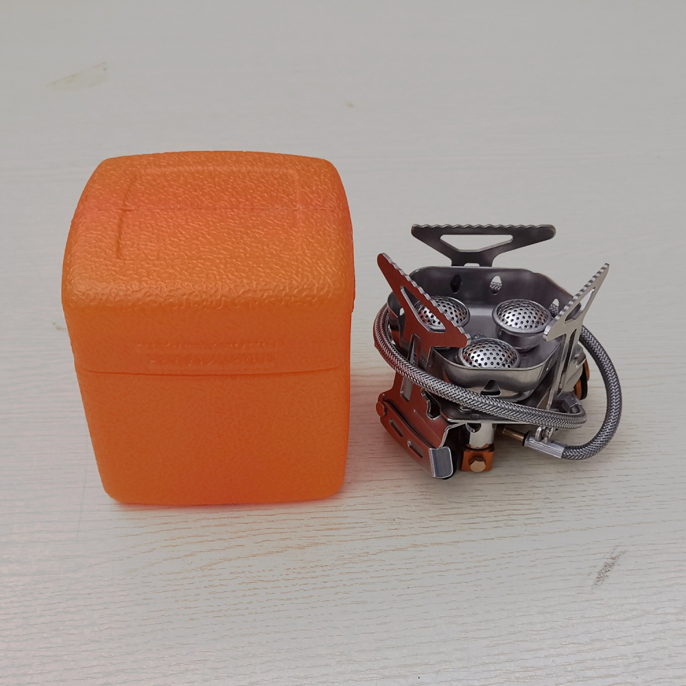 北斗星戶外用品 登山防風爐 三頭爐 防風爐 5800W 戶外 折疊 爐頭 爐具 露營 電子 登山爐 蜘蛛爐-細節圖3