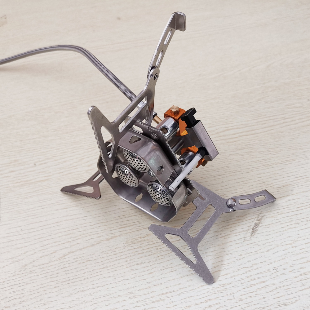 北斗星戶外用品 登山防風爐 三頭爐 防風爐 5800W 戶外 折疊 爐頭 爐具 露營 電子 登山爐 蜘蛛爐-細節圖6