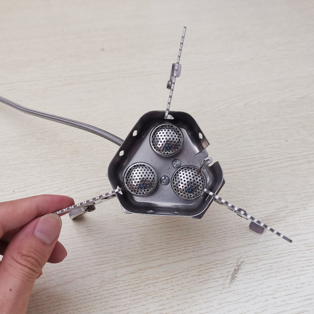 北斗星戶外用品 登山防風爐 三頭爐 防風爐 5800W 戶外 折疊 爐頭 爐具 露營 電子 登山爐 蜘蛛爐-細節圖8