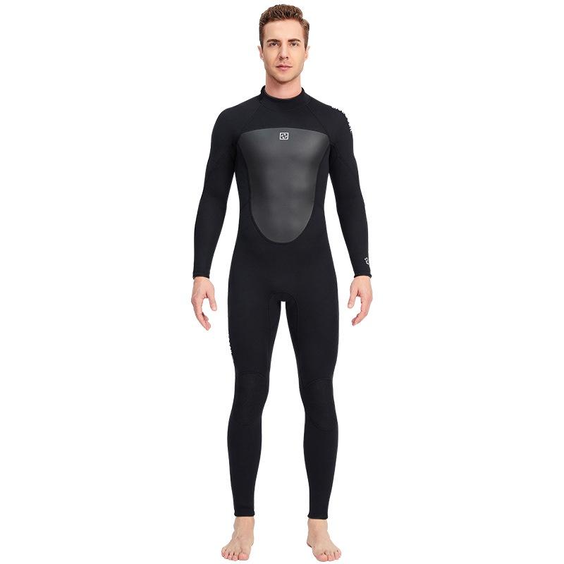 北極熊戶外運動  潜水服 3MM 連體長袖 保暖潛水衣 防寒 自由潛 衝浪 防水母衣 冬泳衣褲-細節圖7