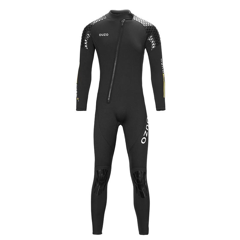 北極熊戶外用品 新款3mm 防寒衣 潛水衣 潛水服 連身防寒衣 浮潛防寒衣 前拉鍊 朔溪衣 衝浪防寒衣 水母衣-細節圖3