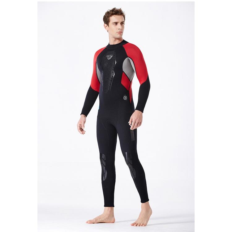 ☀【熱賣】☀  北極熊戶外運動 DIVE&SAIL新款3MM潜水服 男濕式連體保暖潛水衣 長袖防水母 浮潛泳衣-細節圖6
