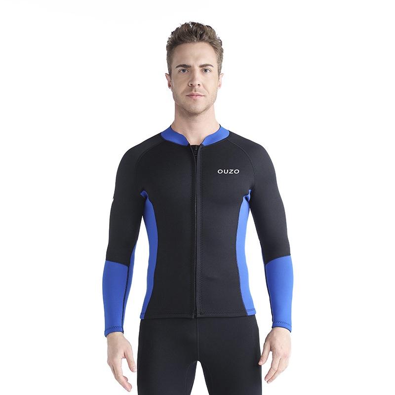 北極熊戶外用品 1.5mm潜水服 分體衝浪衣 潛水上衣 男長袖上衣  防寒服上衣 保暖泳衣 暴汗服 瑜伽服 潜水母衣-細節圖7