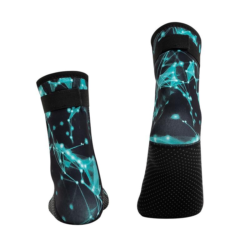 北極熊戶外運動 3MM潛水襪 迷彩潛水襪 男 游泳保暖防滑 耐磨 浮潛襪 防水料 長筒沙灘襪女-細節圖5