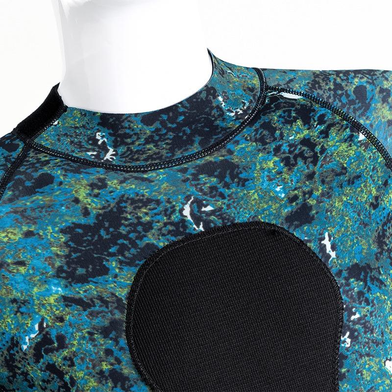 北極熊戶外運動 潛水服 男 保暖防寒 3mm 濕式冬泳 連體浮潛衣 迷彩衝浪服 潛水衣女-細節圖4