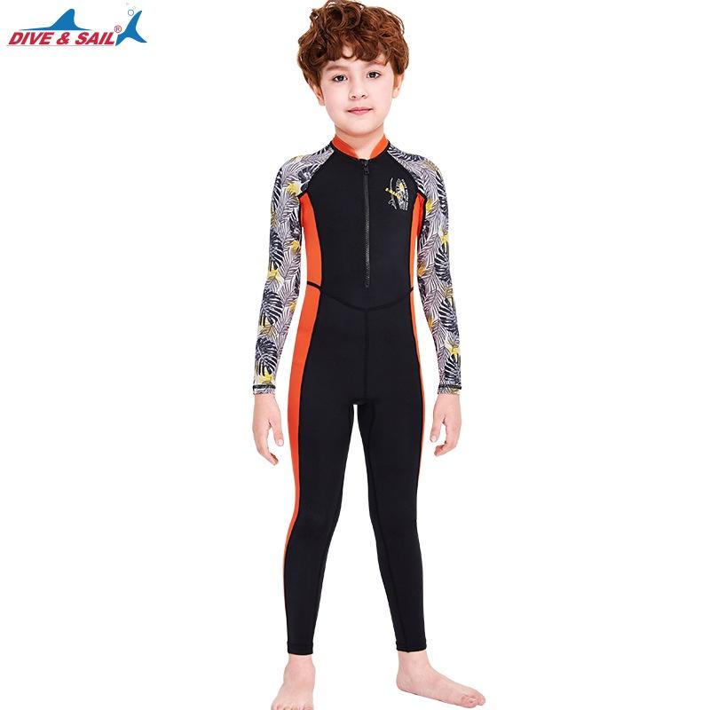 北極熊戶外用品 兒童速乾泳衣 潛水服 兒童泳衣 防曬潛水服 連體潛水服 速乾水母衣 防刮泳服 一體泳服-細節圖6