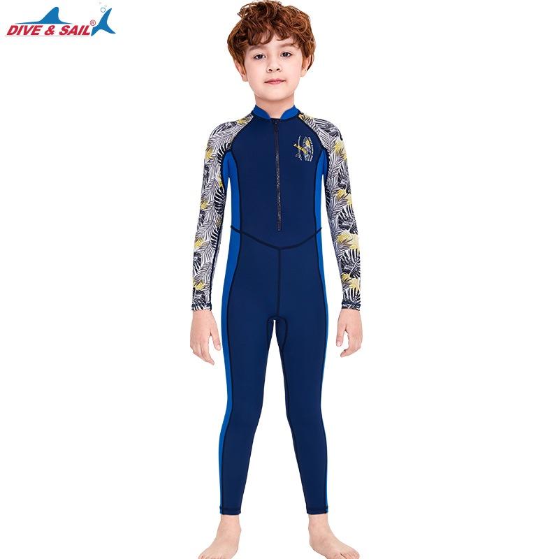 北極熊戶外用品 兒童速乾泳衣 潛水服 兒童泳衣 防曬潛水服 連體潛水服 速乾水母衣 防刮泳服 一體泳服-細節圖7