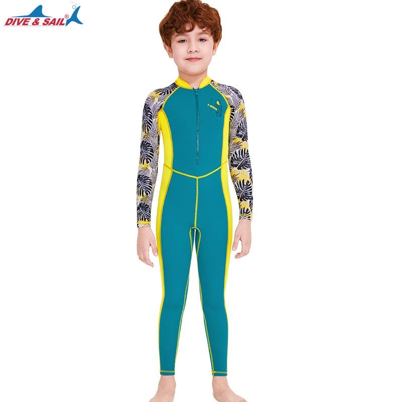 北極熊戶外用品 兒童速乾泳衣 潛水服 兒童泳衣 防曬潛水服 連體潛水服 速乾水母衣 防刮泳服 一體泳服-細節圖9