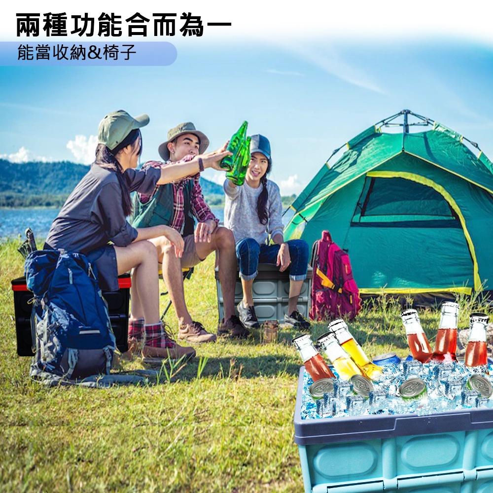 現貨 快速出貨 ｜ 多功能 折疊式 收納箱 四色任選 摺疊收納箱 露營收納箱-細節圖5