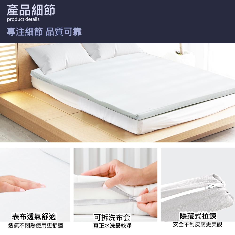 現貨 ｜5CM防潑水日式記憶摺疊床墊 3M吸濕排汗表布 單人床墊 雙人床墊 加大床墊 家用 宿舍 學生床墊 高彈柔軟床墊-細節圖8