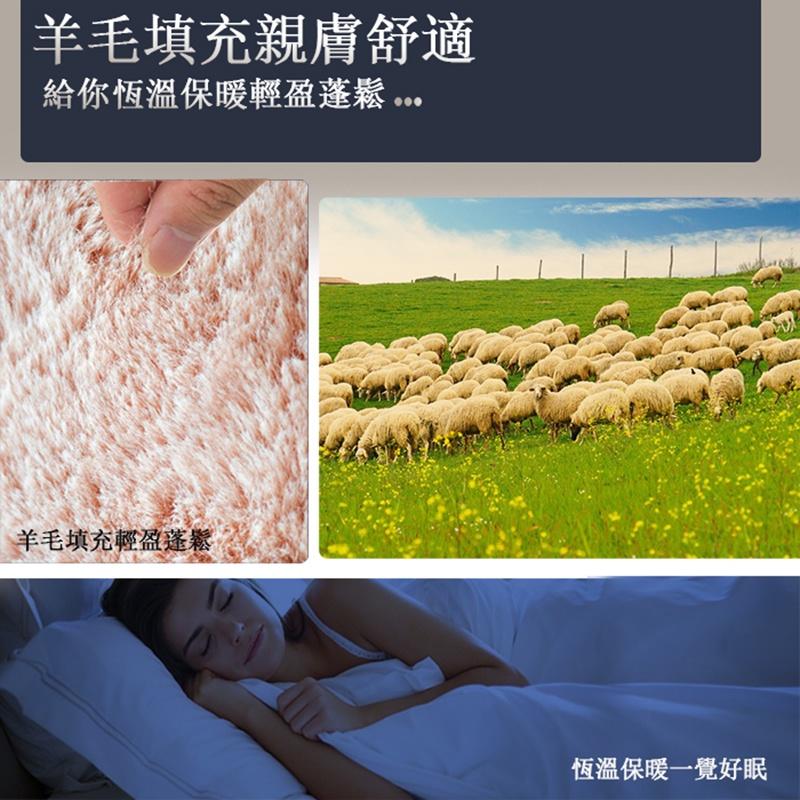 現貨 免運 ｜ 3KG皇家御璽100% 羊毛被 美利諾Merino 吸濕透氣 恆溫保暖 6x7尺 180x210cm-細節圖6