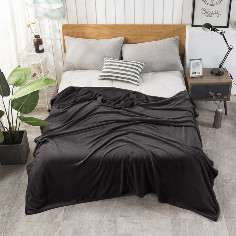 現貨 快速出貨 ｜ 超柔軟法蘭絨親膚毯 150X200cm 摸貓式手感 空調毯 懶人毯 保暖毯 薄毯-規格圖11