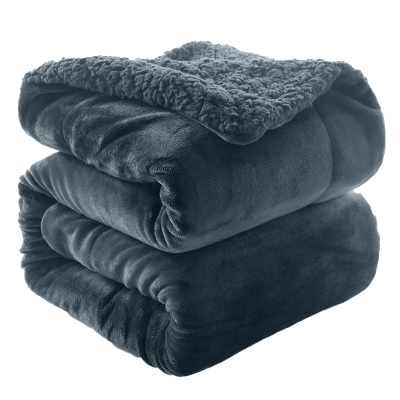 現貨 快速出貨 ｜ 超柔軟羊羔絨X法蘭絨親膚毯被 加厚款 150X200cm 摸貓式手感 毯被 毯子 被子-規格圖11