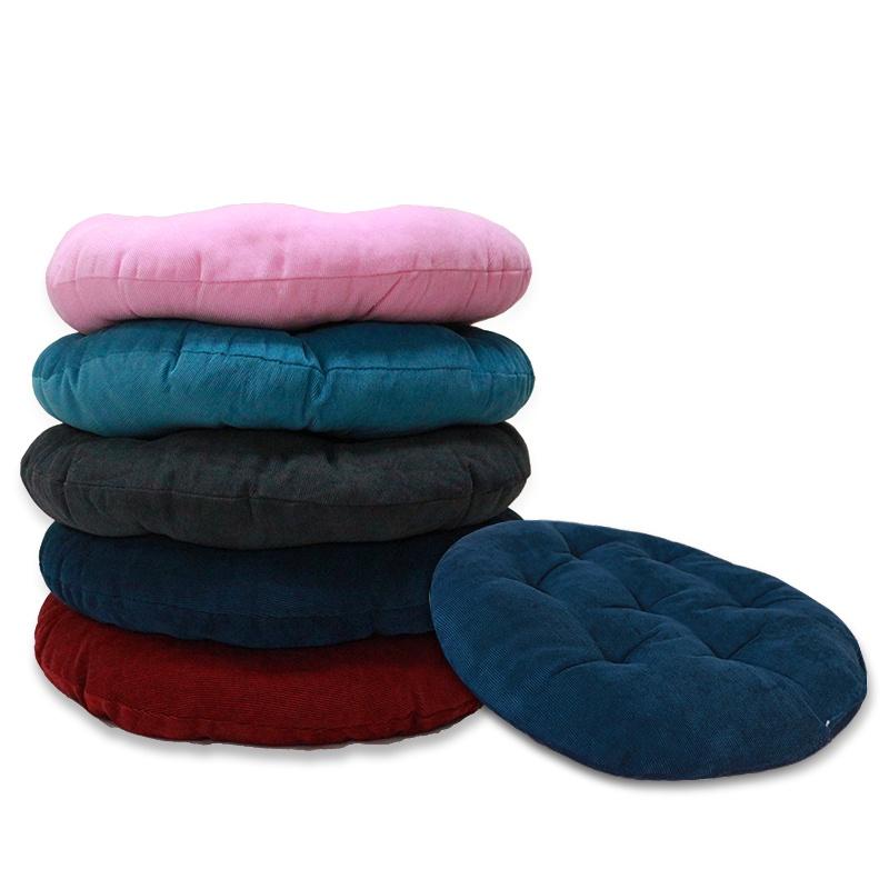 現貨 快速出貨 ｜ YCB 日式簡約素色圓形坐墊 榻榻米坐墊 餐椅墊 地板墊 秋冬保暖靠墊 座墊 和室墊 萬用墊 坐墊-細節圖2