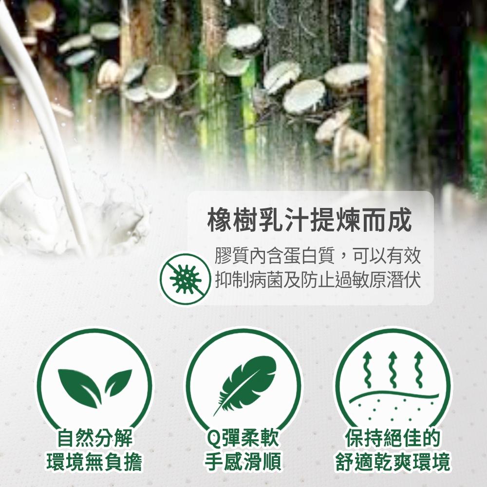 現貨 快速出貨 ｜ YCB 5cm頂級天然乳膠床墊 單人3尺 雙人5尺 加大6尺 泰國進口乳膠 天然橡樹乳汁 乳膠床墊-細節圖8