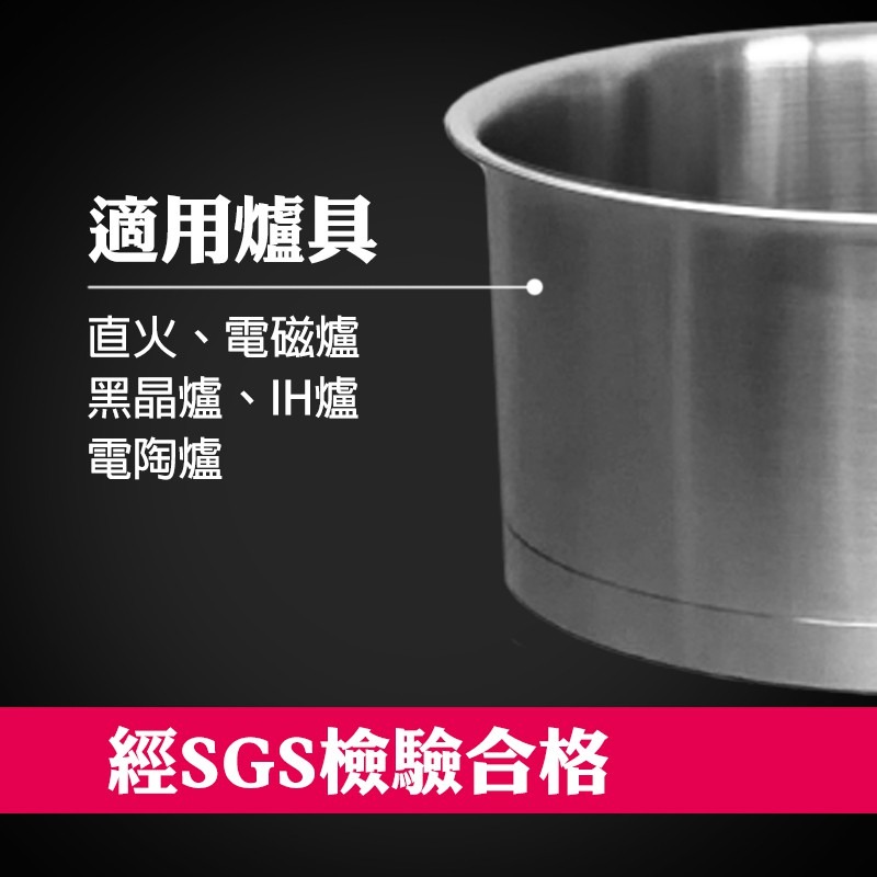 樂司316不鏽鋼單柄鍋 16cm-細節圖4