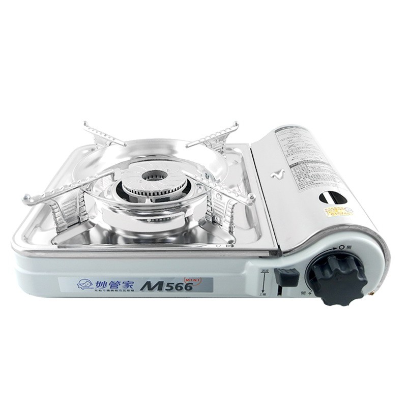 妙管家 雙焰不鏽鋼輕巧爐 M566 瓦斯爐 登山 露營 2.2Kw 超商限購兩台-細節圖2