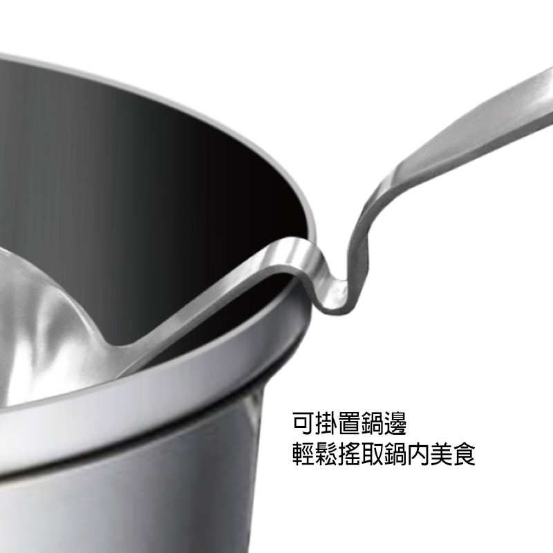 304不鏽鋼可掛式湯勺 、漏勺 30cm-細節圖2