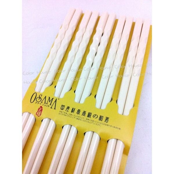 王樣 § 美耐皿螺紋筷 10雙入 筷子 白色下標區!-細節圖2