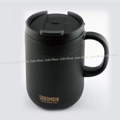 SADOMAIN 仙德曼保溫咖啡濾掛杯350ml 二色 白/黑 316不鏽鋼 LL351