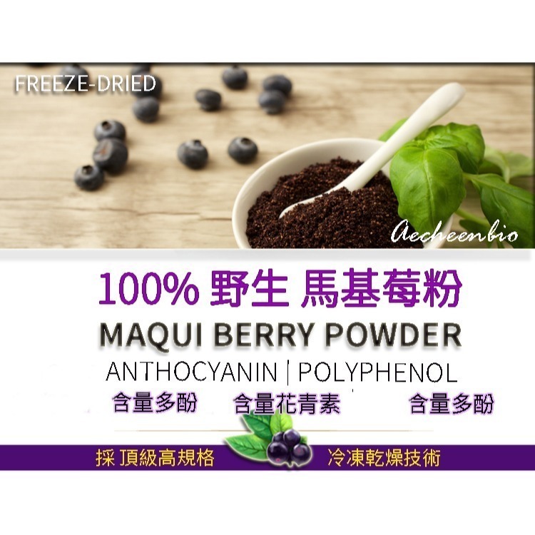 亞積-美之立 100%野生 馬基莓粉 100g/包 智利酒果 莓果之王 滿滿天然花青素 多酚-細節圖6