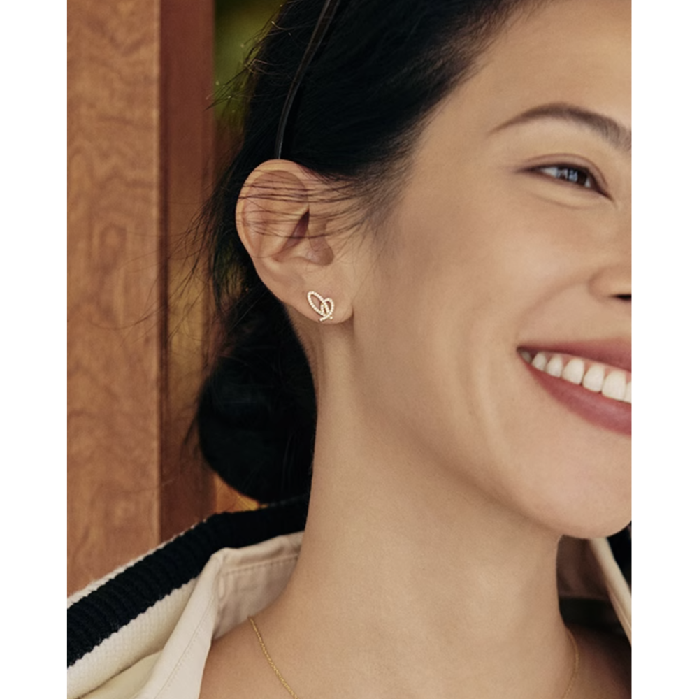 Hefan 甜心結耳釘-細節圖3