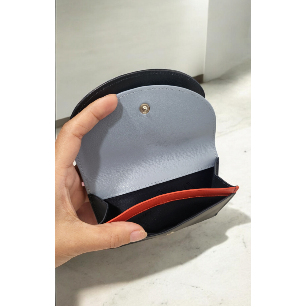 義大利品牌DUDŪ 真皮配色中長夾-細節圖3