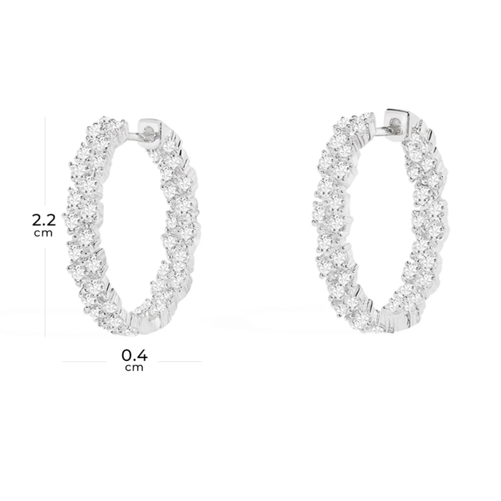 apm monaco 密鑲圈型耳環-細節圖5