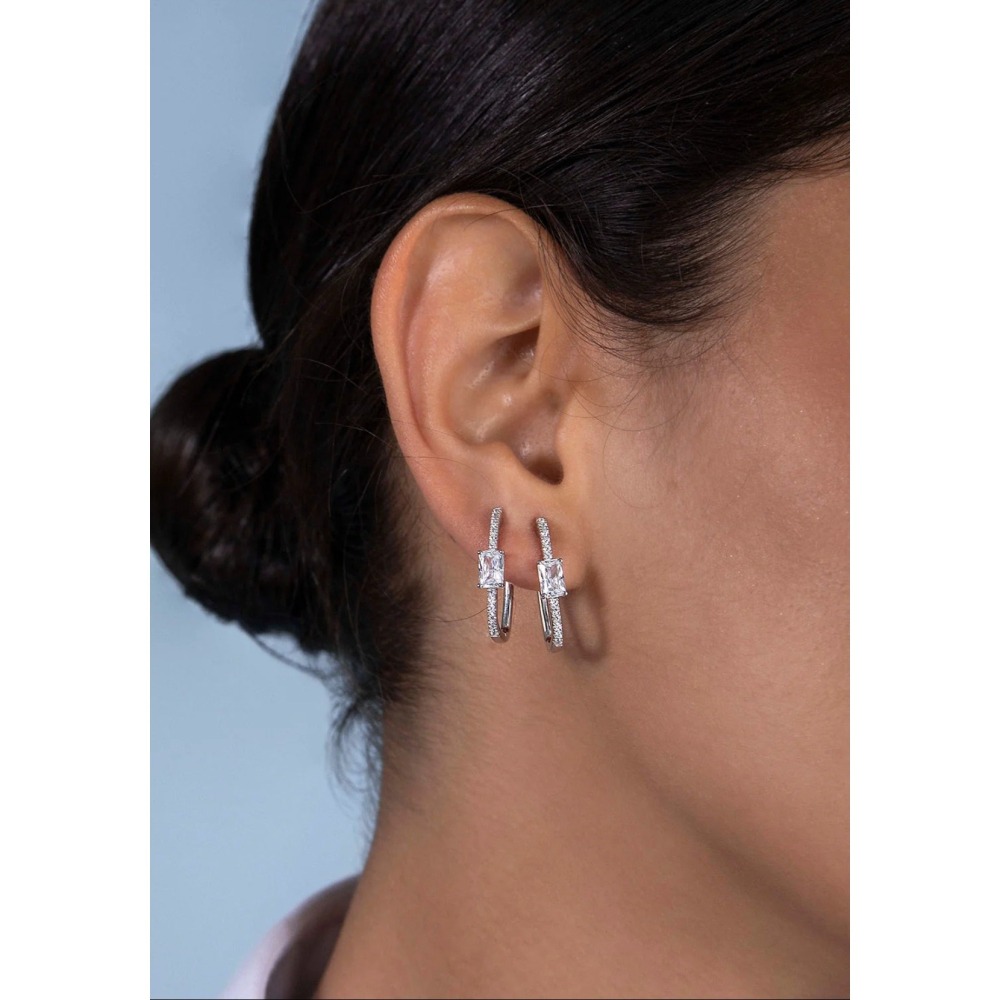 apmonaco 密鑲CELAT圈型耳環-細節圖2