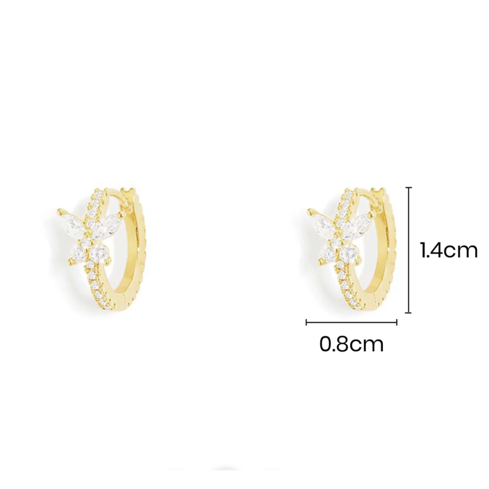 apm monaco 小巧蝴蝶耳環-細節圖6