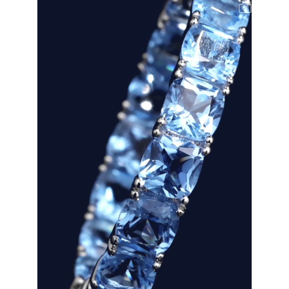 apm monaco 湖藍色垂墜耳環-細節圖3