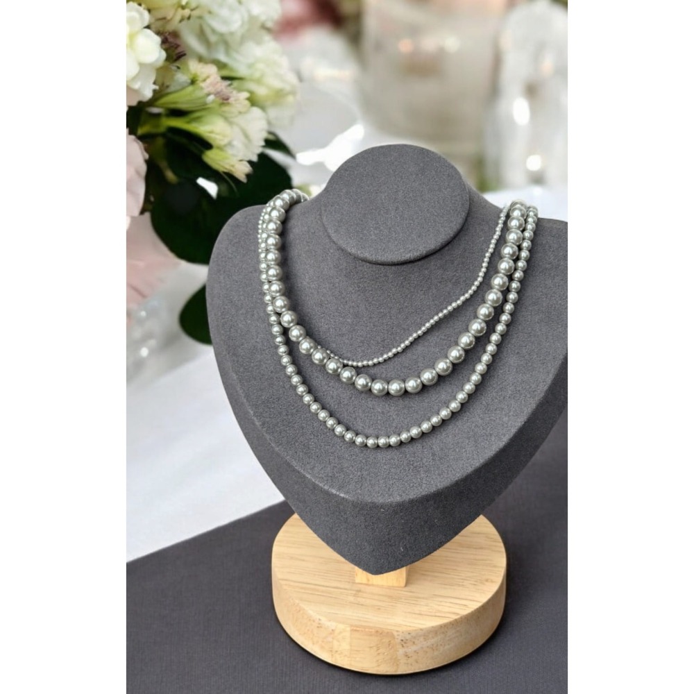 施華洛世奇素珍珠項鍊系列-細節圖2