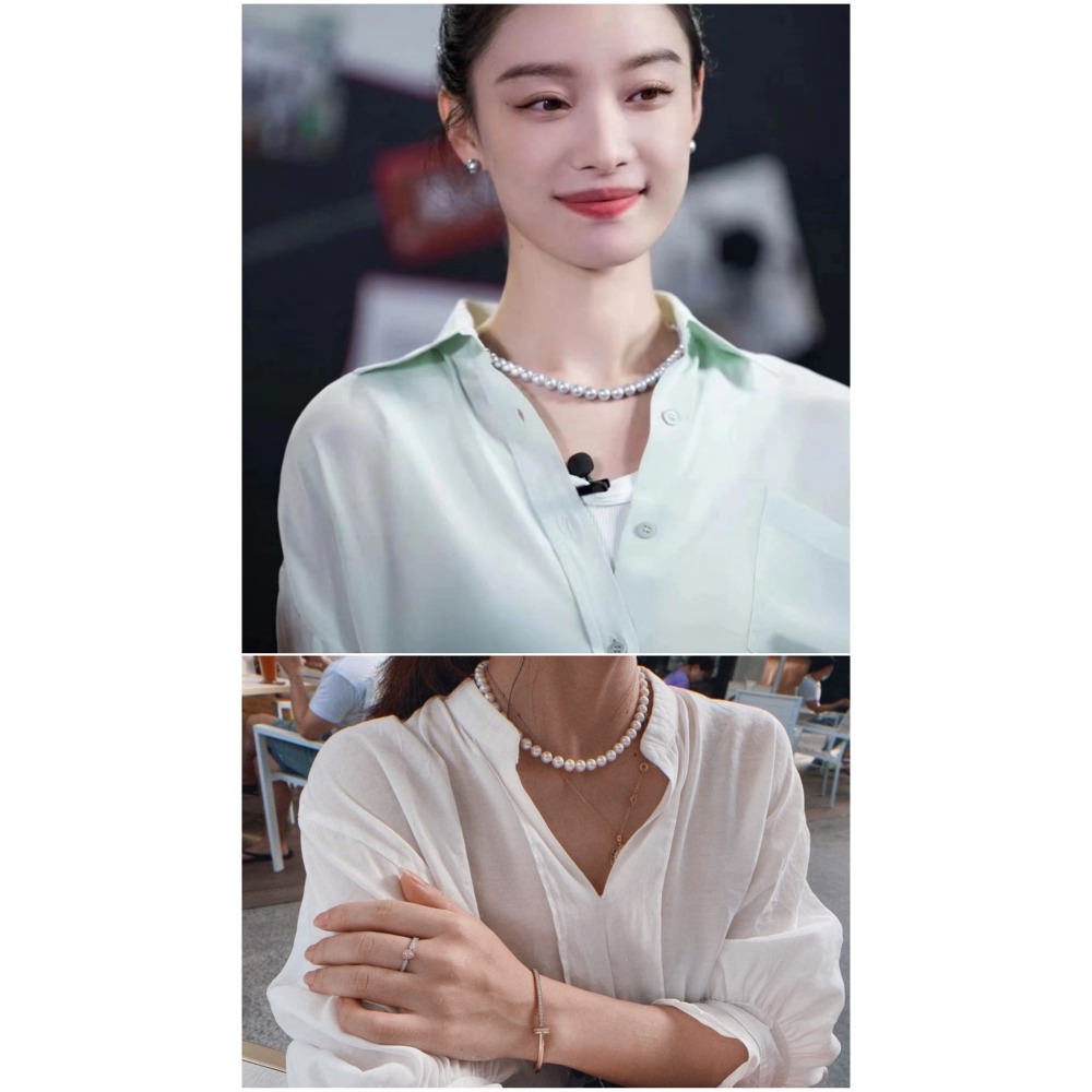 施華洛世奇素珍珠項鍊系列-細節圖5