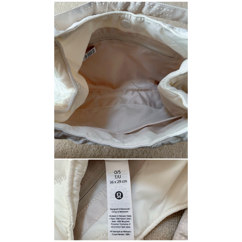 lulu lemon  / 繡縫衍hobo包/Quilty Pleasures 單肩包  迷你款 5L-細節圖6