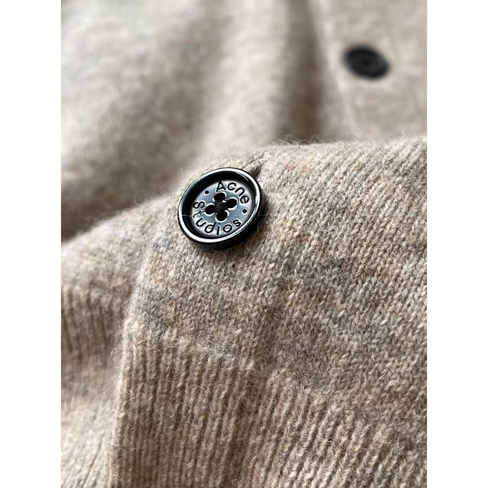 Acne studio /  笑臉開襟羊毛線衫-細節圖5