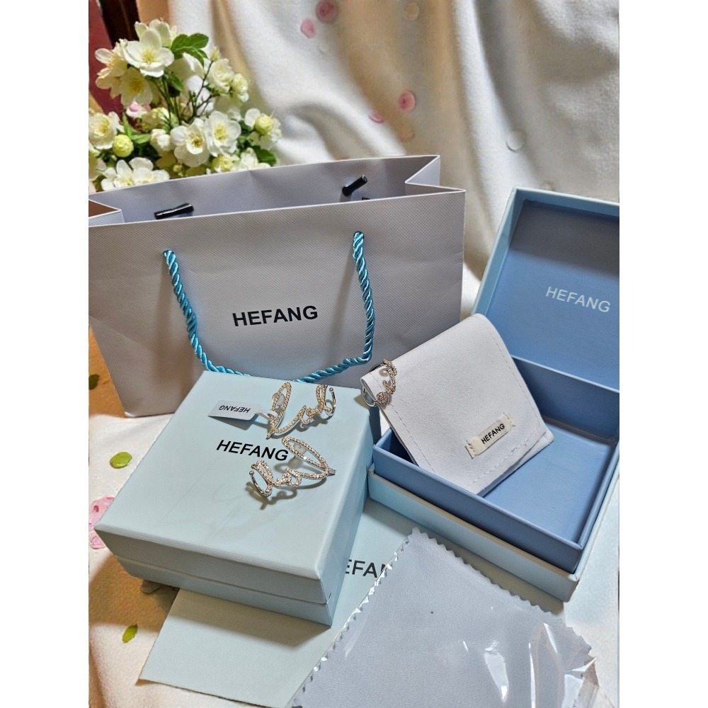 Hefang / LOVE耳扣耳環-細節圖4