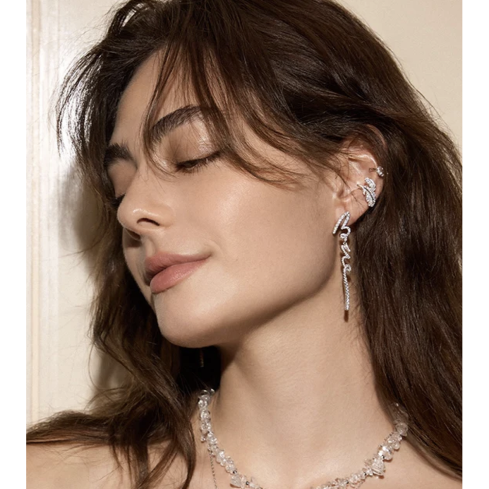 Hefang / LOVE垂吊耳環-細節圖3