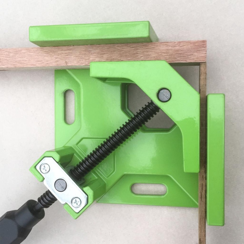 現貨供應 單手柄 直角夾 重型 木工 固定 鉗 夾 90度 畫框 抽屜 箱 盒 魚缸-細節圖3