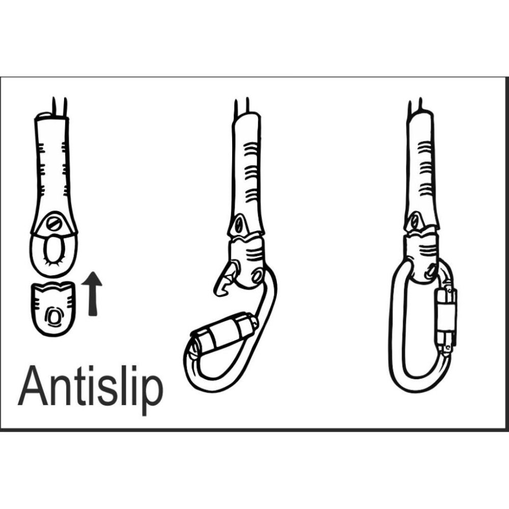 Rock Empire Lanyard I PA 25mm 工作扁帶，兩端繩眼，強度25kn，長度60cm，全新現貨-細節圖2