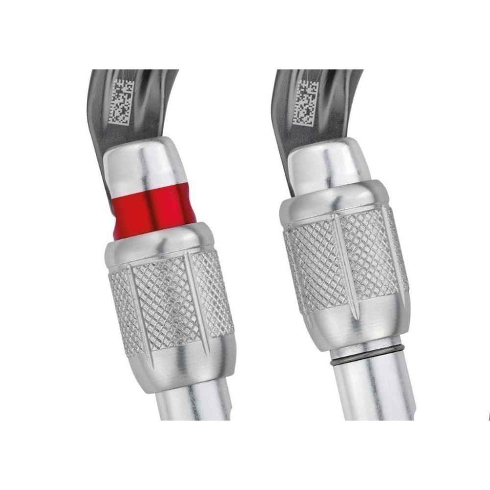 Petzl OK screw-lock，M33A SL，橢圓形鉤環，大D鉤環，銀灰色，全新現貨-細節圖4